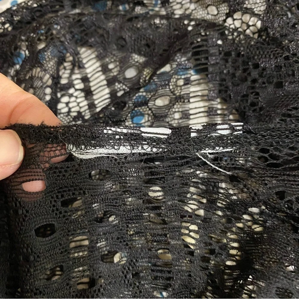 Black Lace See-through Shawl Cardigan Shrug